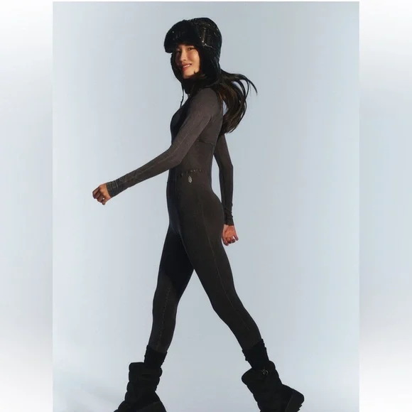 Free People Movement Good Karma Corset Long Sleeve Onesie - Picture 2 of 6